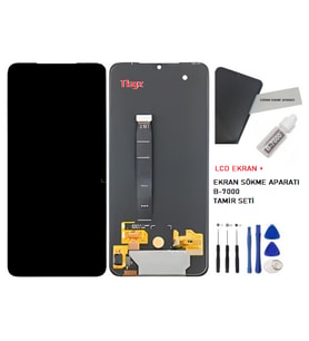 Tkgz - Xiaomi Mİ 9 Uyumlu Lcd Ekran Dokunmatik -A- Kalite + B-7000 + TAMİR SETİ