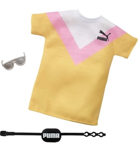 Barbie Puma Markalı Bebek Giysileri Ve Aksesuarlarından Oluşan Moda Paketi, Koleksiyon Seti Çizgili (Çok Renkli)