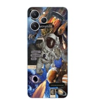 Xiaomi Redmi 12 Uyumlu Uyumlu Astrophilia Uzay Kolaj Tasarımlı Şeffaf Telefon Kılıfı