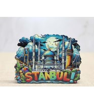 Ahşap İstanbul Temalı Magnet