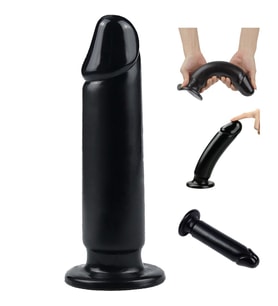 Siyah 23 Cm Büyük Boy Dildo Plug