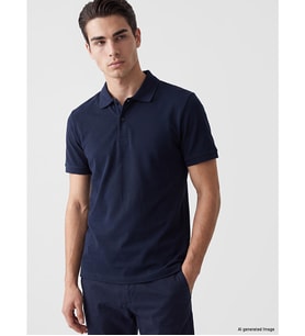 LCWAIKIKI Classic Lacivert Polo Yaka Pike Erkek Tişört