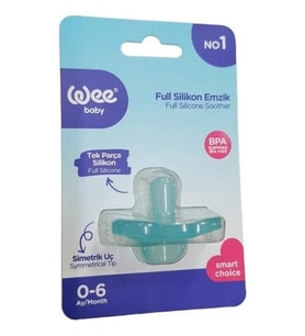 Wee Baby Full Silikon Emzik 0+6 Ay No:1 Yeşil K:561