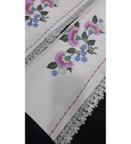 Makine İşi 2 Adet Yastık (70x47) Makine sarma işi/Hazır Güpür Kenar Dantel/Vintage/Çeyizlik Dantel
