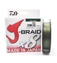 Daiwa J-Braid X8 Dark Green Olta Misinası 300Mt  Dark Green-0,20 mm