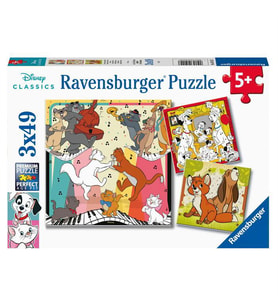 Ravensburger 3x49 Parça Puzzle WD Hayvanlar 51557
