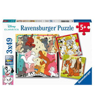Ravensburger 3x49 Parça Puzzle WD Hayvanlar 51557