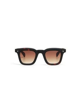 Okkia Firenze Unisex Güneş Gözlüğü Siyah Havana / Lens: Kahverengi Gradyan