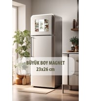 giftcrea Kişiye Özel İsimli ve Fotoğraflı Dekota Magnet 23x26cm Dolap Süsü , 5 Parça Özelleştirilebilir Dolap Magnet