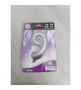 9 Yaş Rakam Pembe Folyo Balon 80 cm