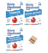 Nartest 6. Sınıf Soru Haznesi Türkçe Sosyal ve Din Kültürü Soru Bankası 3lü Set + Telefon Standı