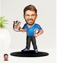 Kişiye Özel Karikatürlü Beden Eğitimi ve Spor Öğretmeni - Koç MDF Biblo