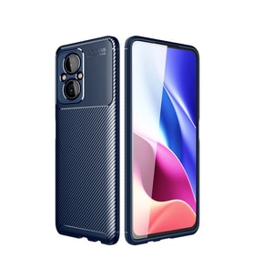 Xiaomi Poco M5 Kılıf Auto Focus Karbon Kapak - Lacivert