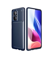 Xiaomi Poco M5 Kılıf Auto Focus Karbon Kapak - Lacivert