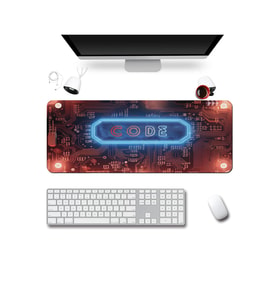 SonicTouch UltraGrand Code Devre Kartı Dikişsiz Xxl Gaming Oyuncu Klavye Mouse Pad 40x90Cm