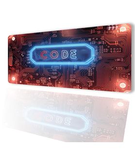 SonicTouch UltraGrand Code Devre Kartı Dikişsiz Xxl Gaming Oyuncu Klavye Mouse Pad 40x90Cm
