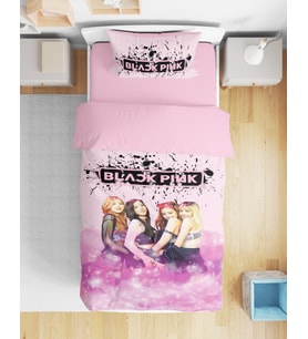 Black Pink Tek Kişilik Nevresim Takımı (Pembe)