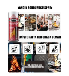 Yangın Savar Tüpü Sprey