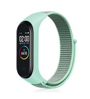 Xiaomi Mi Band 3 Uyumlu Kordon Hasır Örgü Cırt Cırtlı Terletmeyen Zore KRD-03 Kumaş Kayış