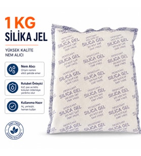 1 KG Silika Jel Nem Alıcı Rutubet Önleyici Şeffaf