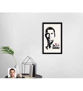 BK Gift Kişiye Özel Godfather Baba Tasarımlı Dekoratif Ahşap Siyah Çerçeveli Tablo-6
