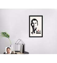BK Gift Kişiye Özel Godfather Baba Tasarımlı Dekoratif Ahşap Siyah Çerçeveli Tablo-6
