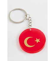 Ay Yıldız Epoksi Anahtarlık