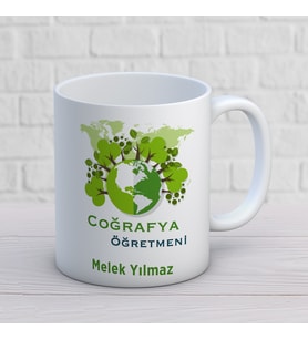 Kişiye Özel Meslek Coğrafya Öğretmeni Hediyelik Kupa Bardak 1 Adet