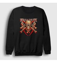 Presmono Unisex Siyah Bones Megadeth Sweatshirt 65409tt