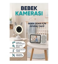 3.5 İnç LCD Ekranlı Bebek Kamerası Karşılıklı Sesli 4x Zoom Sıcaklık Sensörlü