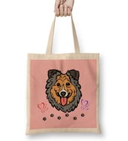 Funny Dog Lover Gift For Women Men Bez Çanta Uzun Saplı
