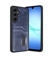 Samsung Galaxy A57 5G Sara Kartvizitli Deri Kılıf - Lacivert