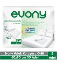 Evony Yatak Koruyucu Örtü 60x90 cm 2x30 60 Adet