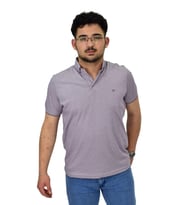 Erkek Polo Yaka Merserize Tişört 1000 BGL-ST04532 (Lila)
