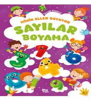 Minik Eller Boyuyor – Sayılar Boyama Kitabı (Örnek li)