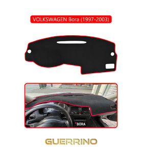 VOLKSWAGEN BORA (1997-2003) TORPİDO KORUMA HALISI KIRMIZI KENAR