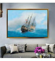 Altın Çerçeveli dekoratif tablo a1814 (Gold)