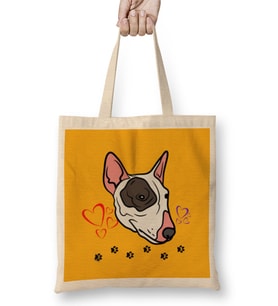 Funny Dog Lover Gift For Women Men Bez Çanta Uzun Saplı