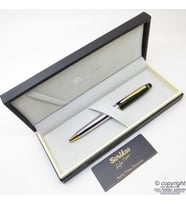 Scrikss Special İsme Özel Mat Siyah & Gold Krom Tükenmez Kalem Set