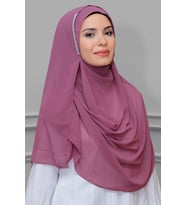Gül Kurusu Pratik Hazır Geçmeli Malezya Şal Şifon Taşlı 1850_18