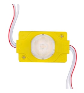 12 Volt 1.5 Watt LED Modül - Sarı Renk - 3030 Çip - 40X30 Mm