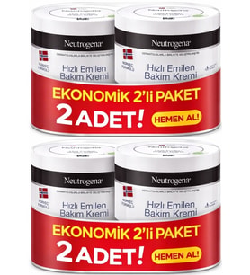 Neutrogena Norveç Formülü Hızlı Emilen Bakım Kremi 200ML+200ML 400ML Avantaj PK (2 Li Set)