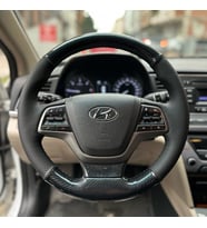 Hyundai Elantra 4 2016  Araca Özel Direksiyon Kılıfı  5D KRİSTAL KARBON SOFT NOKTA