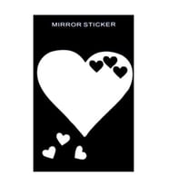 DEKORATİF KIRILMAZ AYNA STICKER (Kalp)