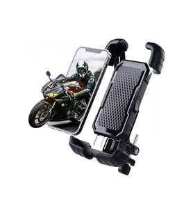360° Derece Ayarlanabilen Gidon Bağlantılı Bisiklet Motosiklet İçin Abs 4-7.8″ İnç Telefon Tutucu