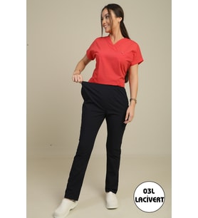 HEMŞİRE KADIN LASTİKLİ LİKRALIPANTOLON