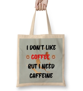 Funny coffee drinKs Art lover Gift Quote - Vintage Retro Rainbow Style Bez Çanta Uzun Saplı