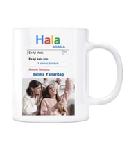 Fotoğraflı Hala Google Arama Motoru Kupa Bardak