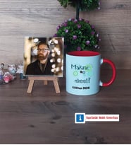 Makine Mühendisi Fotoğraflı Dekoratif Taş, Kupa Bardak Beyaz Hediye (Model 2)