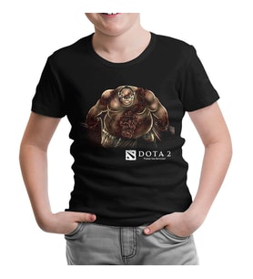 Dota 2 - Pudge Siyah Çocuk Tshirt